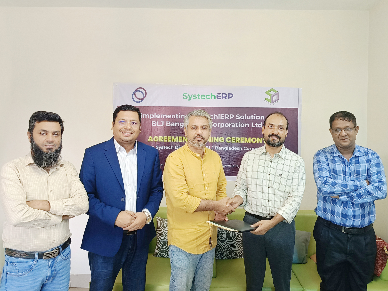 We are delighted to announce the signing of an ERP Agreement between Systech Digital Limited and BLJ Bangladesh Corporation Ltd.